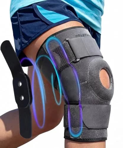 Sparthos Hinged Knee Brace Medium Gray/Black | Doctor Recommended, Adjustable Fit thumbnail 1