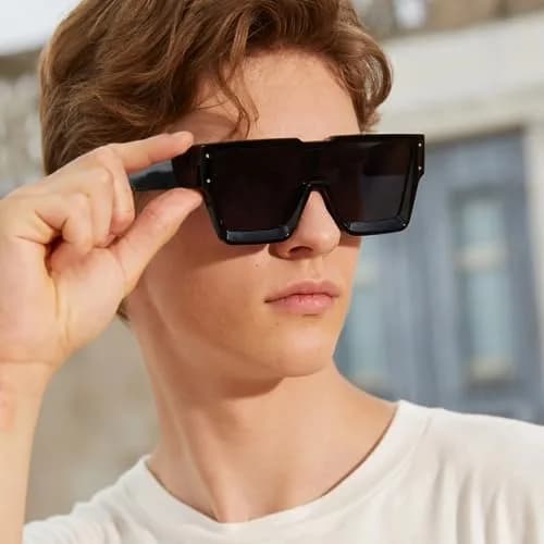 KENBO Oversized Square Sunglasses for Women & Men | UV400 Protection, Lightweight Plastic Frame thumbnail 2