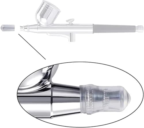 HUBEST 0.5mm Airbrush Needle Nozzle Kit, 3 Sets | Stainless Steel Needles, Copper Nozzles, Protective Caps thumbnail 5