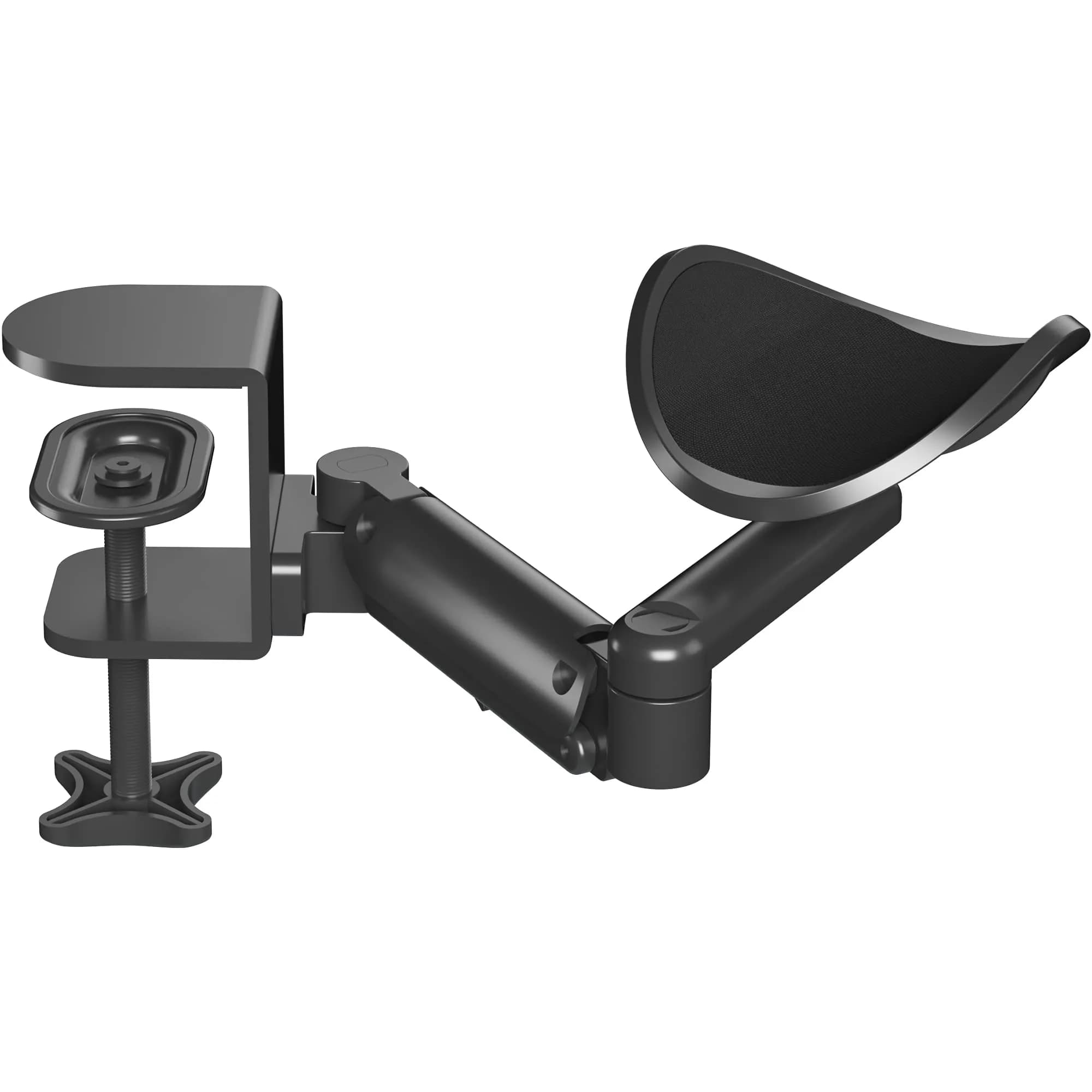 BONTEC Adjustable Arm Rest for Desk, 360° Rotating & Extendable, Aluminum | Ergonomic Support for Long Hours