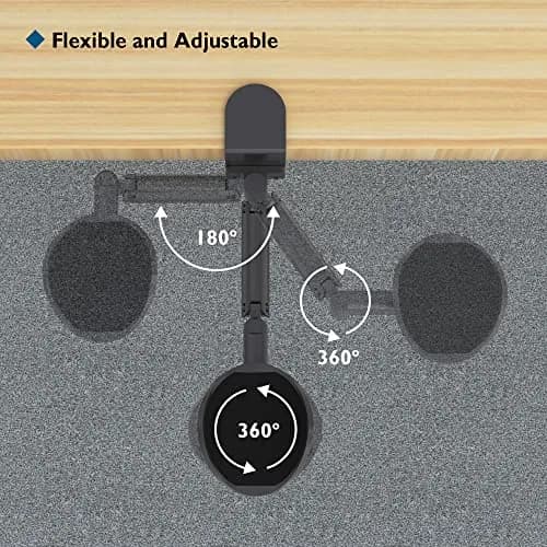 BONTEC Adjustable Arm Rest for Desk, 360° Rotating & Extendable, Aluminum | Ergonomic Support for Long Hours thumbnail 4