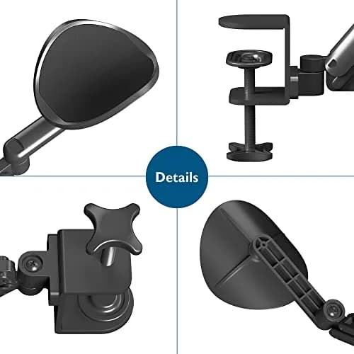 BONTEC Adjustable Arm Rest for Desk, 360° Rotating & Extendable, Aluminum | Ergonomic Support for Long Hours thumbnail 9