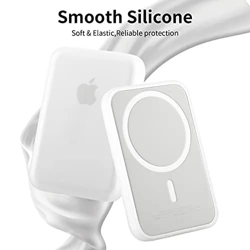 oakxco Silicone Case for Magsafe Battery Pack | Matte Clear, Half Cover Design thumbnail 3