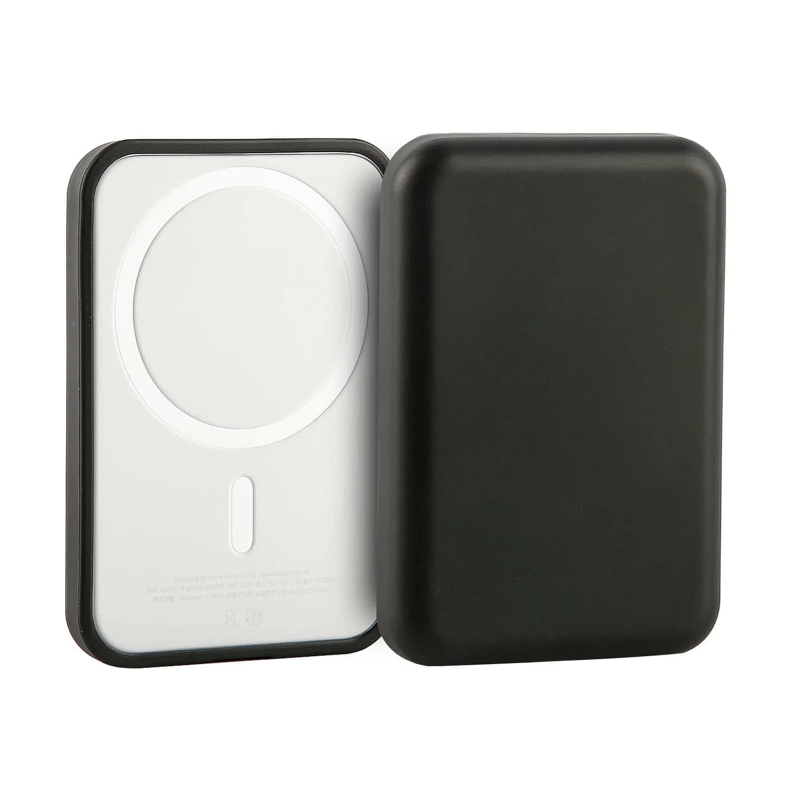 oakxco Black Silicone Case for iPhone Air Magsafe Battery Pack | Slim Fit Matte Finish — Black / Magsafe Battery Pack