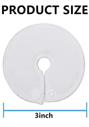 HGRTYXS Feeding Tube Pads Holder Covers for G/J Tube Button Peg Tube Supplies, 7.6cm (3x3 Inch) Soft Cotton, 12 Pack | Nursing Care for Post-Surgery & Dialysis Patients thumbnail 2