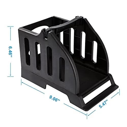 Ü Heartray Label Holder for Rolls & Fan-Fold Labels | Compatible with Thermal Printers, Plastic Material, Black thumbnail 3