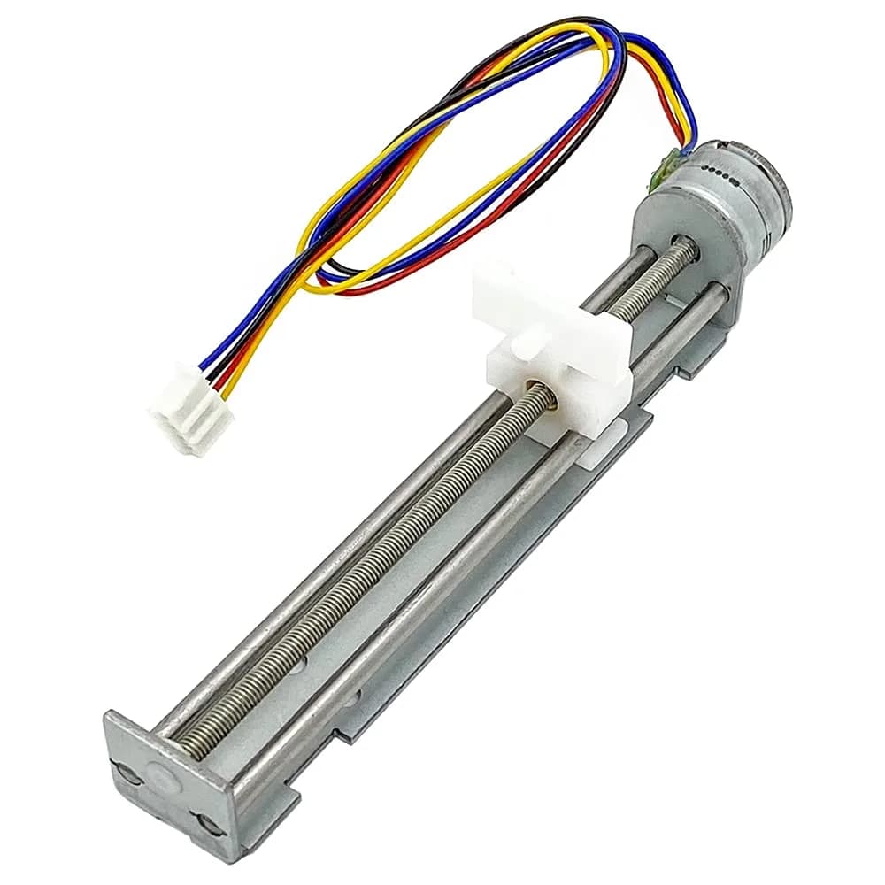 QINIZX 2 Phase 4 Wire Stepper Motor Linear Rail 90mm Stroke 18 Degree Step Angle | XY Axis Actuator for DIY Projects - main product image