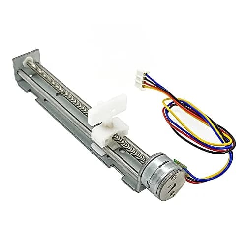 QINIZX 2 Phase 4 Wire Stepper Motor Linear Rail 90mm Stroke 18 Degree Step Angle | XY Axis Actuator for DIY Projects thumbnail 2