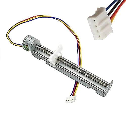 QINIZX 2 Phase 4 Wire Stepper Motor Linear Rail 90mm Stroke 18 Degree Step Angle | XY Axis Actuator for DIY Projects thumbnail 3