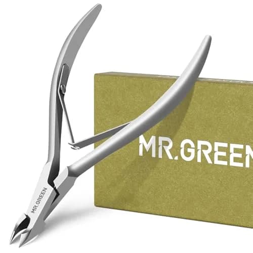 MR.GREEN Cuticle Nippers Nail Manicure Scissors 5mm | Precision German Steel for Perfect Cuticles thumbnail 1