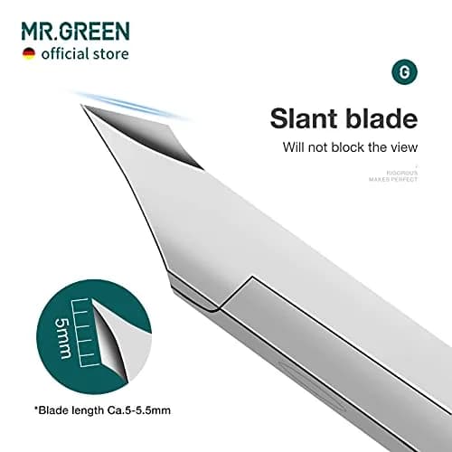 MR.GREEN Cuticle Nippers Nail Manicure Scissors 5mm | Precision German Steel for Perfect Cuticles thumbnail 4