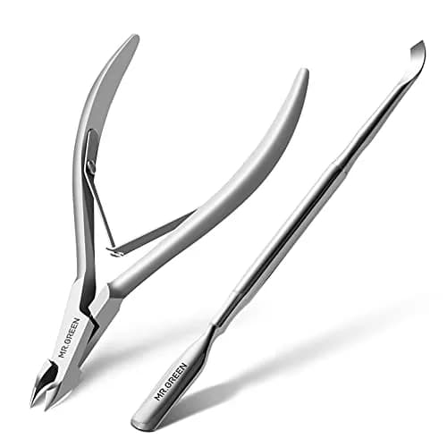 MR.GREEN Cuticle Nippers Nail Manicure Scissors 5mm Stainless Steel | Precise Dead Skin Removal thumbnail 1