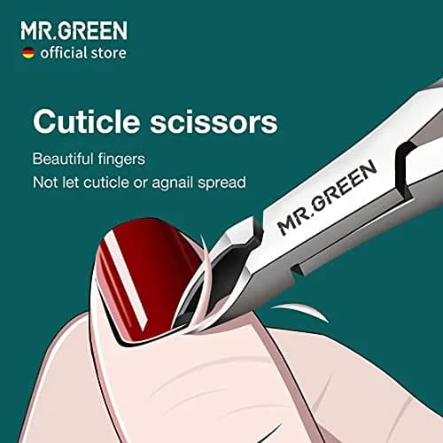MR.GREEN Cuticle Nippers Nail Manicure Scissors 5mm Stainless Steel | Precise Dead Skin Removal thumbnail 2