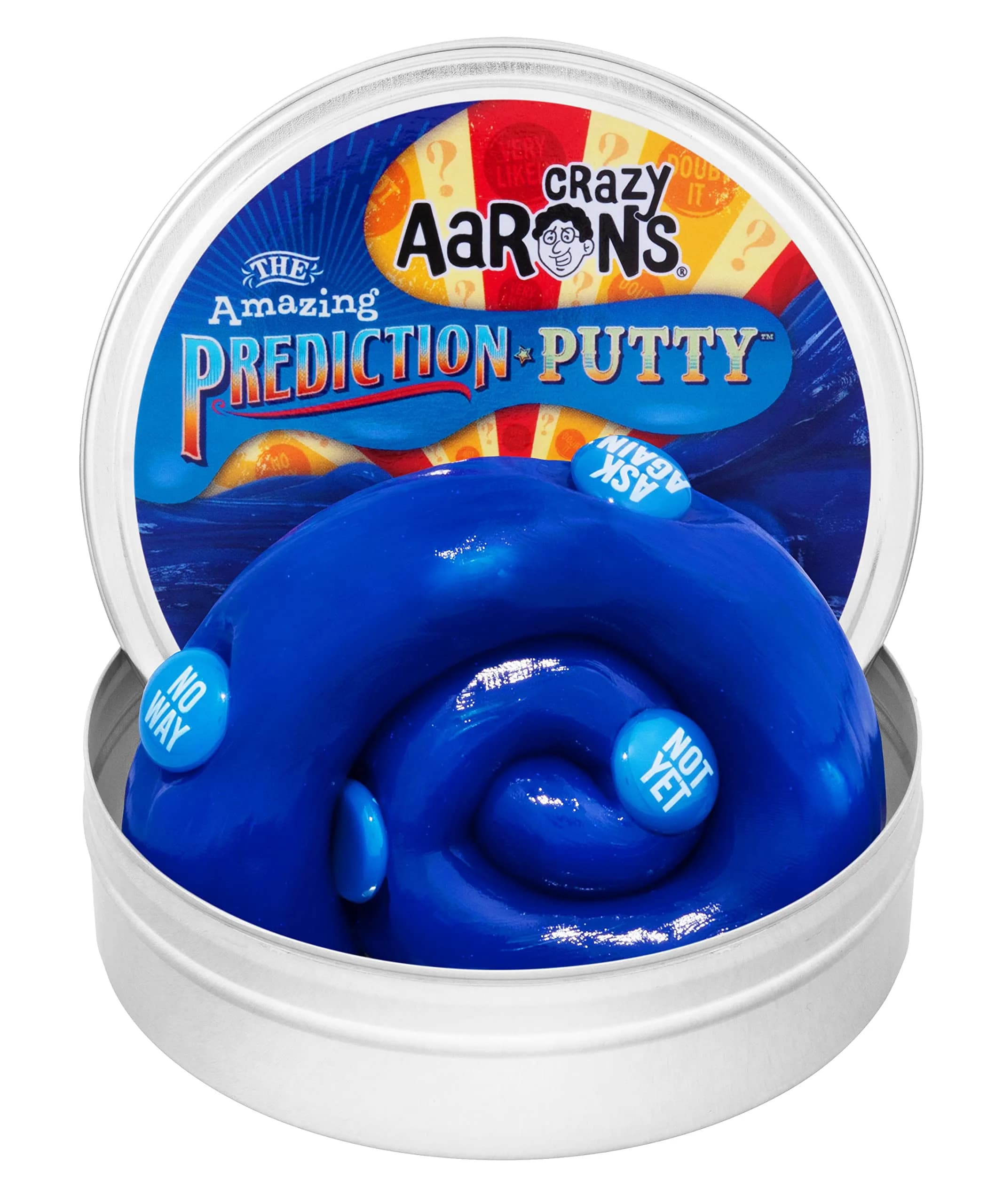 Crazy Aaron's Thinking Putty® Prediction - Blue Sensory Putty in a 4" Tin | Creative & Stress Relief Toy