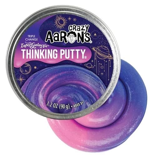 Crazy Aaron's Thinking Putty - Intergalactic - Triple Color Changing 4" Tin | Creative Stress Relief Toy thumbnail 1