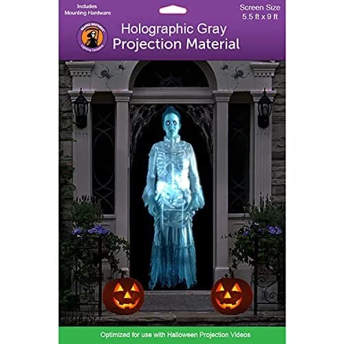 Reaper Brothers Holographic Rear Projection Screen 137cm x 203cm (5 ft x 6.7 ft) | Halloween Illusion Effect thumbnail 1