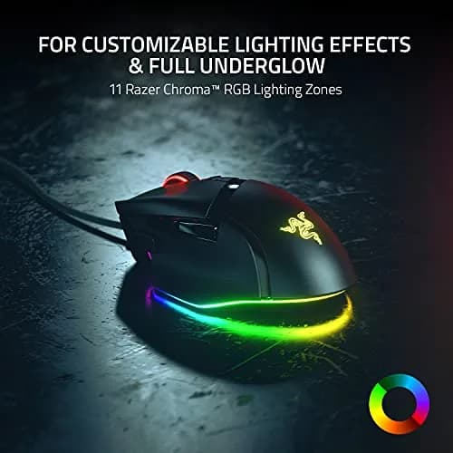 Razer Basilisk V3 Ergonomic Gaming Mouse with RGB Lighting & 11 Programmable Buttons | 26K DPI Optical Sensor thumbnail 4