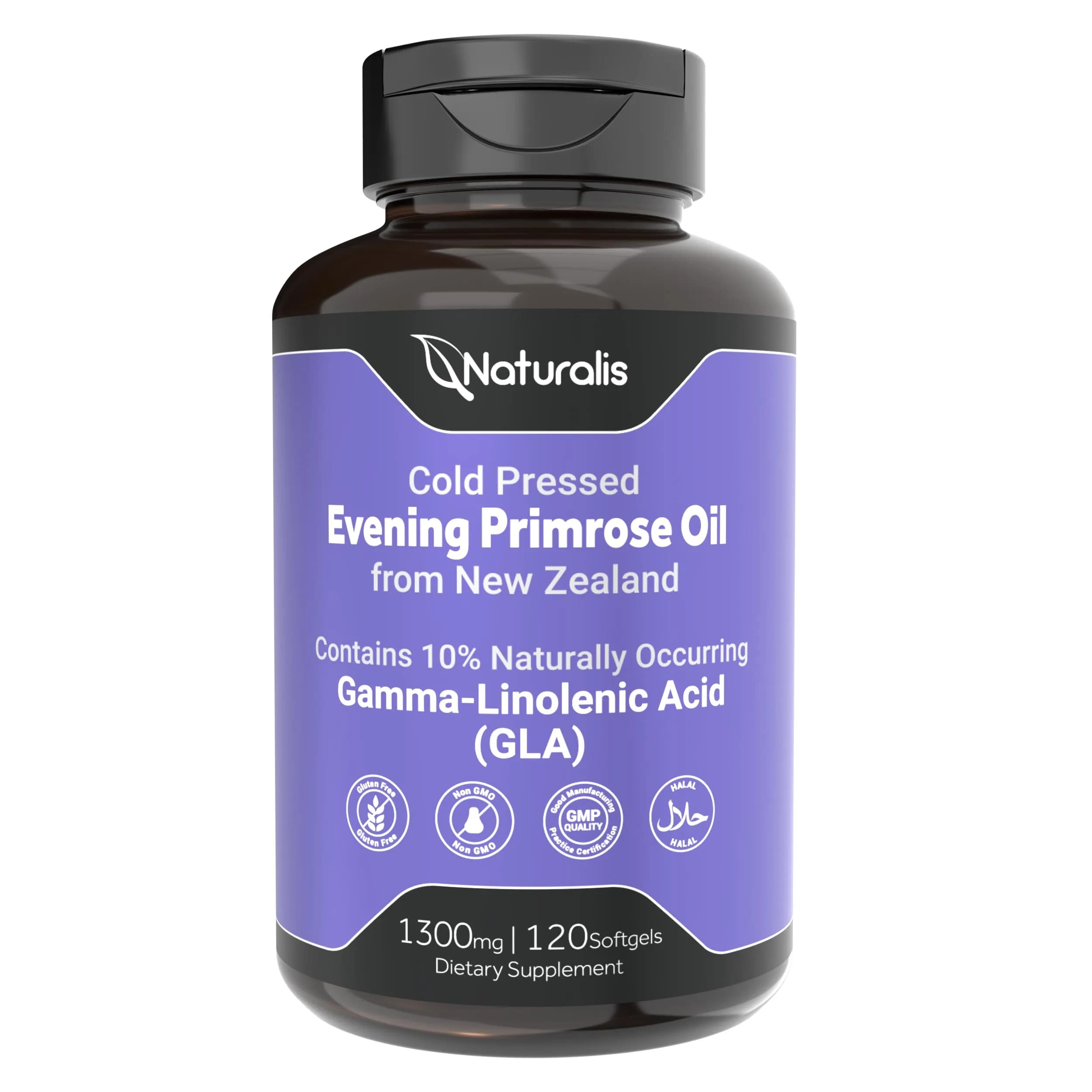 Naturalis Evening Primrose Oil 1300mg | Supports Healthy Skin & Immunity — Softgel