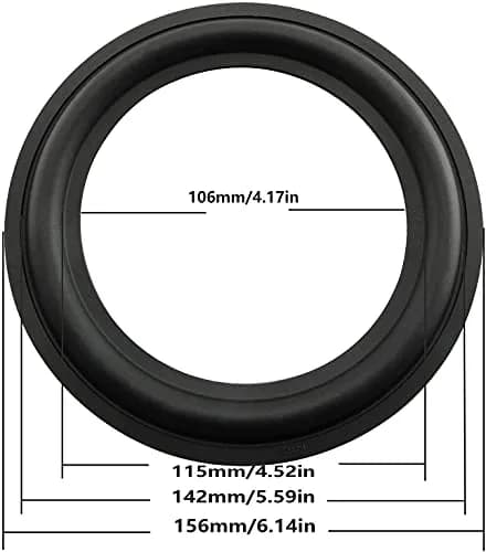 BLLNDX Rubber Ring 2PCS 6.5Inch | Durable Speaker Repair Kit for DIY & Replacement thumbnail 4
