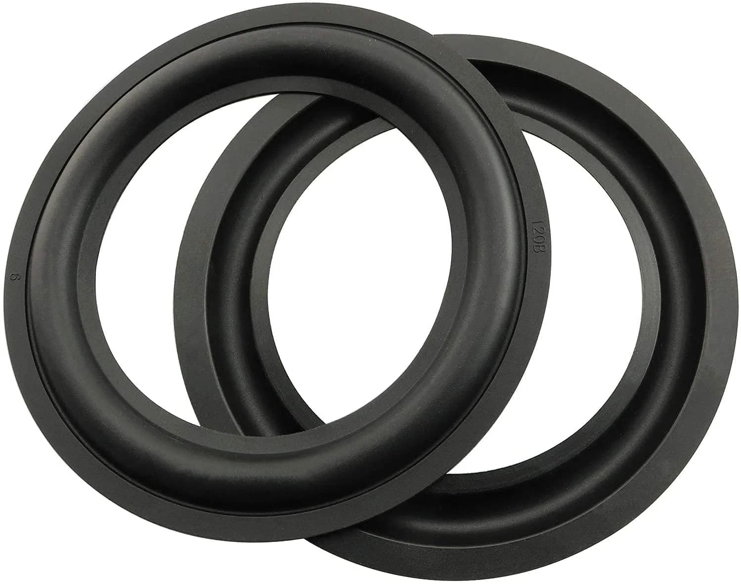 BLLNDX Rubber Ring 2PCS 5Inch Black | Durable Speaker Repair Kit for DIY & Replacement