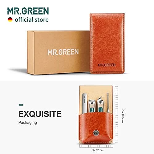 MR.GREEN Portable Manicure & Pedicure Set Mr-6103 | 5-Piece Stainless Steel Tool Kit with PU Leather Case thumbnail 7