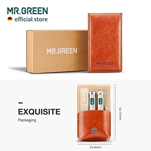 MR.GREEN Portable Manicure Sets Pedicure Kits with PU Leather Case, 5-Piece Stainless Steel Grooming Tool Set (Mr-6104) thumbnail 7