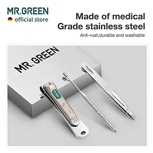 MR.GREEN Portable Manicure Sets Pedicure Kits 5-Piece Set | German-Origin Stainless Steel Tools thumbnail 5