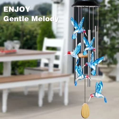 DesGully Wind Chimes 25 Inch Deep Tone Aluminum Tubes Garden Decor Gift thumbnail 4