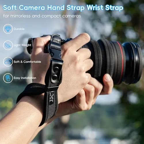 Kiorafoto Quick Release Soft Neoprene Camera Hand Grip Strap | 28.5 cm (11.2 in) thumbnail 2