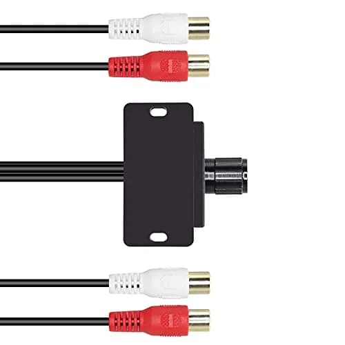 XMSJSIY Universal RCA Level Controller for Car Audio Amplifier with Dash Mount Control | 22cm (8.66in) Length thumbnail 3