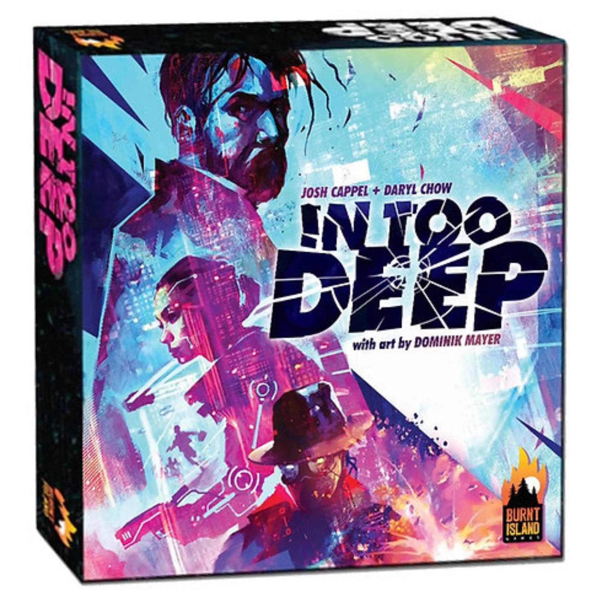 Burnt Island Games In Too Deep Strategy Board Game 29.7cm x 29.7cm x 0.3cm | Cyberpunk Secret Agents - main product image