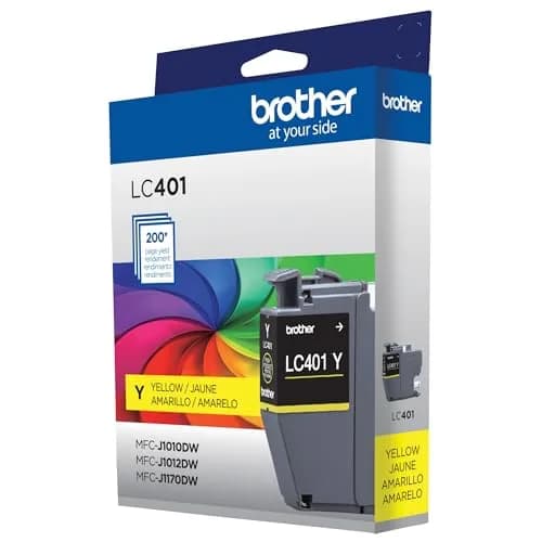 Brother Genuine LC401Y Standard Yield Yellow Ink Cartridge | 200 Pages Yield thumbnail 6