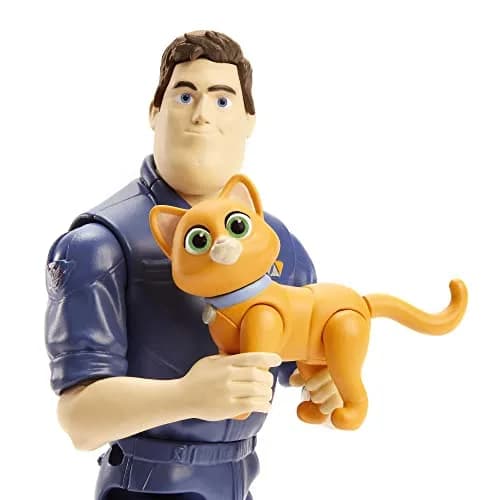 Mattel Disney Pixar Lightyear Buzz Lightyear Action Figure with Sox 5-in Scale | 12 Articulation Points thumbnail 3