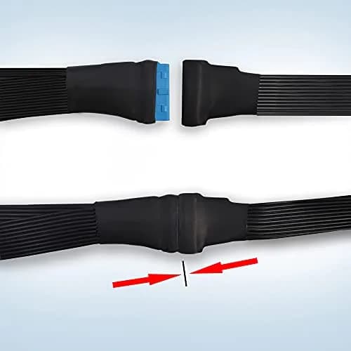 GINTOOYUN USB 3.0 19/20 Pin Header Extension Cable 15cm (5.9 inch) | 5Gbps Data Transfer for Motherboards thumbnail 4