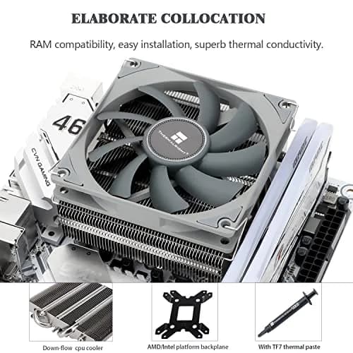 Thermalright AXP-90 X53 Low Profile CPU Cooler 53mm Height | Quiet 90mm PWM Fan, 4 Heat Pipes, 135W TDP thumbnail 4