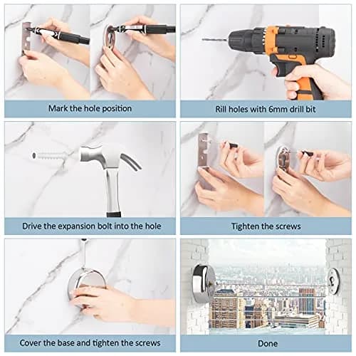 Clatoon Retractable Clothesline 2.7m (9ft) | Heavy Duty 304 Stainless Steel Drying Rope for Indoor & Outdoor Use thumbnail 6