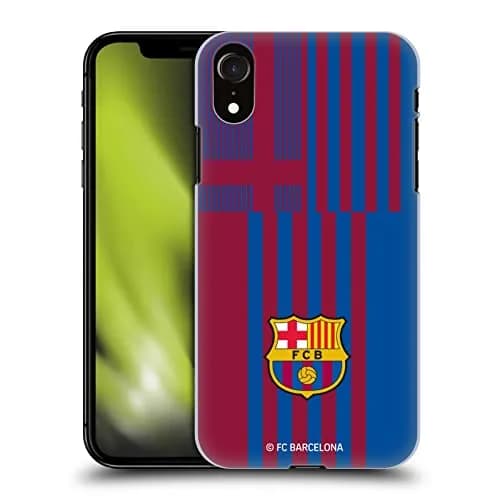 Head Case Designs Officially Licensed FC Barcelona Home 2021/22 Crest KIT Hard Back Case Compatible with Apple iPhone XR | Stylish, lightweight polycarbonate protection thumbnail 1