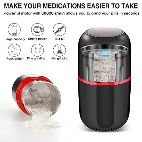 AUSSNICE Electric Pill Crusher Grinder 0.67 kg (1.48 lb) | for Elderly thumbnail 3