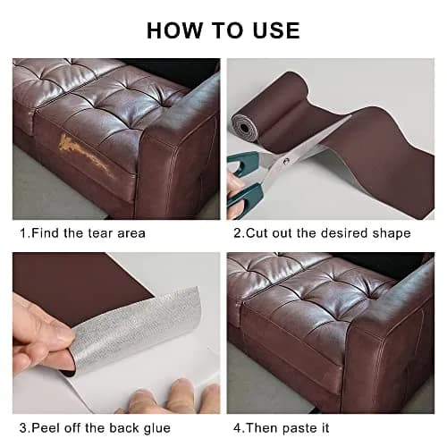 YAFLC Self Adhesive Leather Repair Patch 10cmx60cm | Waterproof, Durable & Easy to Use thumbnail 3