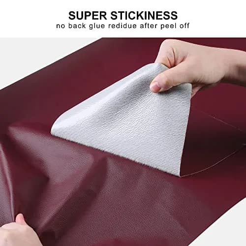 YAFLC Self Adhesive Leather Repair Patch 10cmx60cm | Fuchsia, Waterproof & Durable thumbnail 4