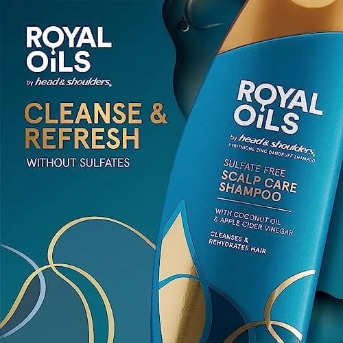 Head & Shoulders Royal Oils Moisturizing Shampoo 379ml (12.8 fl oz) | Sulfate-Free Anti-Dandruff for Curly & Coily Hair thumbnail 5