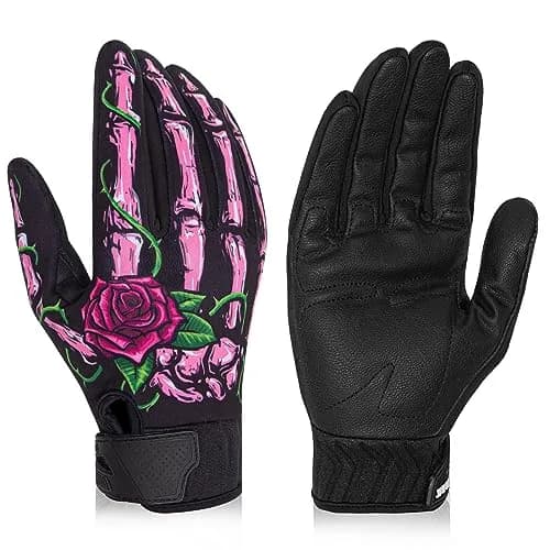RIGWARL Winter Gloves for Cold Weather, Rose Skeleton, Large (24.5 cm x 14.5 cm x 4.2 cm) | Touchscreen & Waterproof thumbnail 1