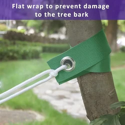 FCENDS Tree Support Straps for Staking, 8 PCS Green | 39.9 cm (15.8 In) Nylon thumbnail 4