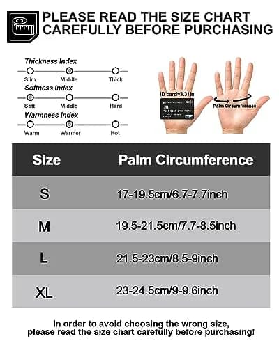 RIGWARL Rose Skeleton Winter Gloves Small | Touchscreen, Waterproof, Thermal, Running thumbnail 6