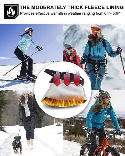RIGWARL Rose Skeleton Winter Gloves Small | Touchscreen, Waterproof, Thermal, Running thumbnail 2