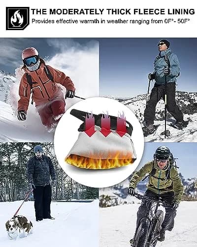RIGWARL Winter Gloves Men Women for Cold Weather | Waterproof, Touchscreen, Insulated, XS thumbnail 2