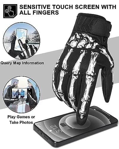 RIGWARL Winter Gloves Men Women for Cold Weather | Waterproof, Touchscreen, Insulated, XS thumbnail 3