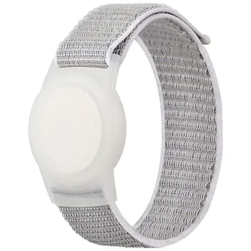Qonuiy Kids Wristband Compatible with Apple AirTag 18cm | Adjustable Nylon GPS Tracker Band for Toddler & Elder thumbnail 1