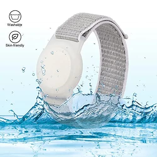 Qonuiy Kids Wristband Compatible with Apple AirTag 18cm | Adjustable Nylon GPS Tracker Band for Toddler & Elder thumbnail 5