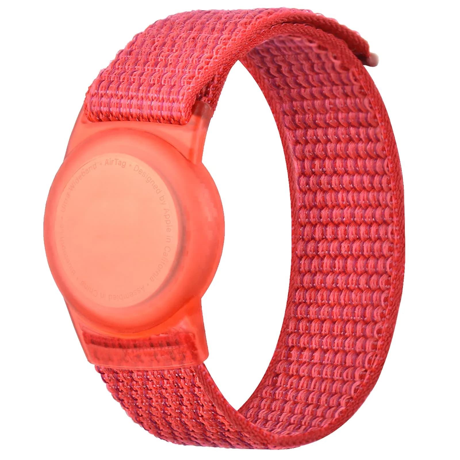 Qonuiy Kids Wristband Compatible with Apple AirTag 18cm | Adjustable Nylon GPS Tracker Band